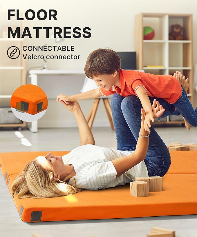 GAIALOOP 4 INCH Extra Thick Memory Foam Camping Mattress, 30D Foam Camp Pad for Car Tent Cot, Roll Up Mattress for Guests Sleepovers RV Truck Camper Cot: 72*24*4"